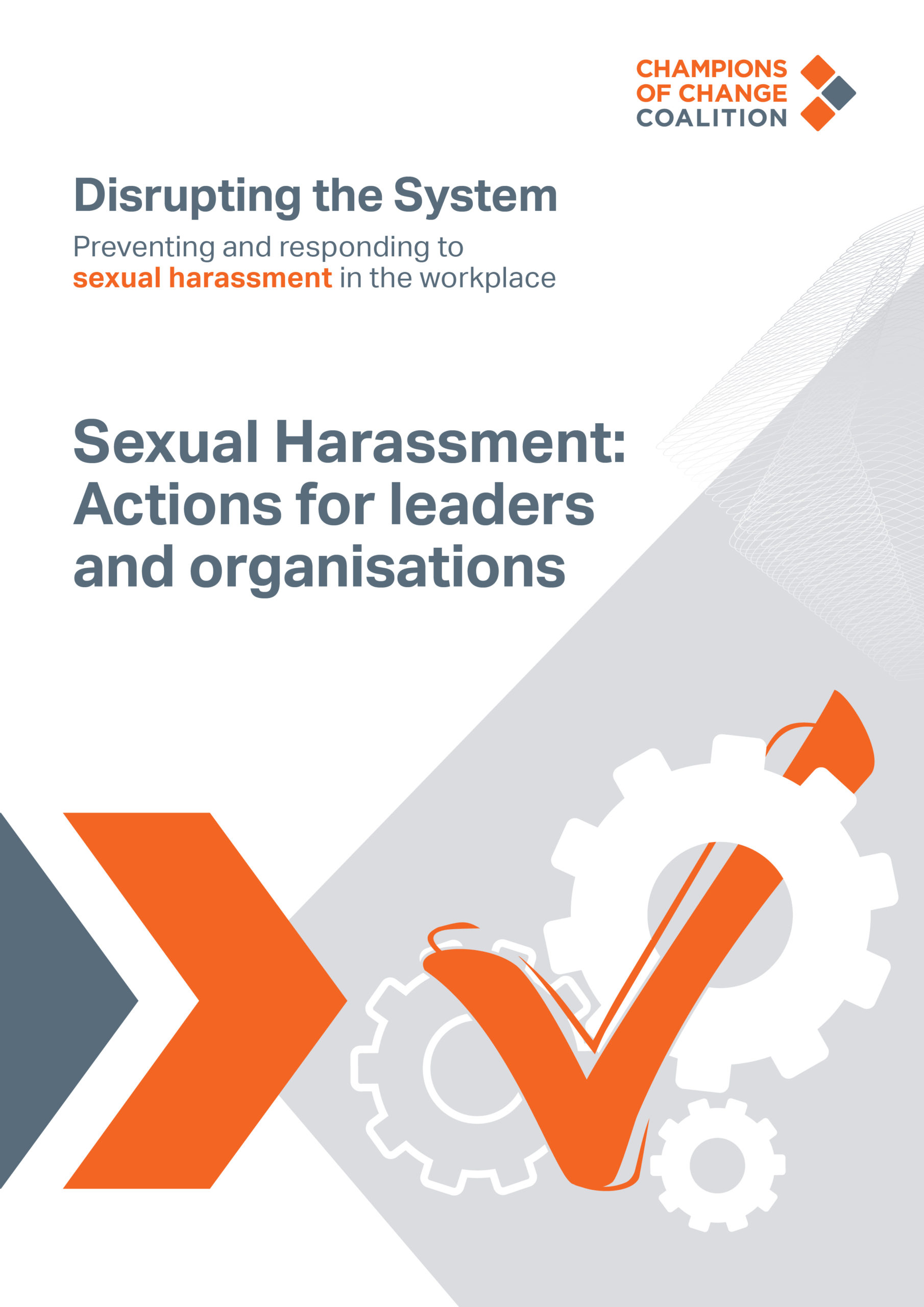 sexual harassment actions for leaders and organisations